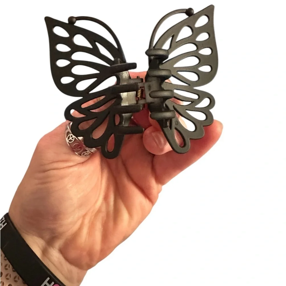 Black Butterfly Hair Clip